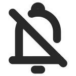 Notification Off SVG Icon
